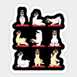 Yoga Llama Sticker